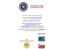 Tablet Screenshot of ordercustomcoins.com